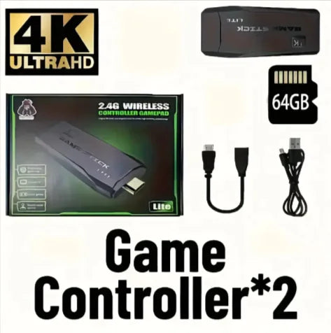 M8 Portable Gaming Handheld with Wireless Controller & 64GB SD Card - Ultra-Portable Gaming Device for Gamers