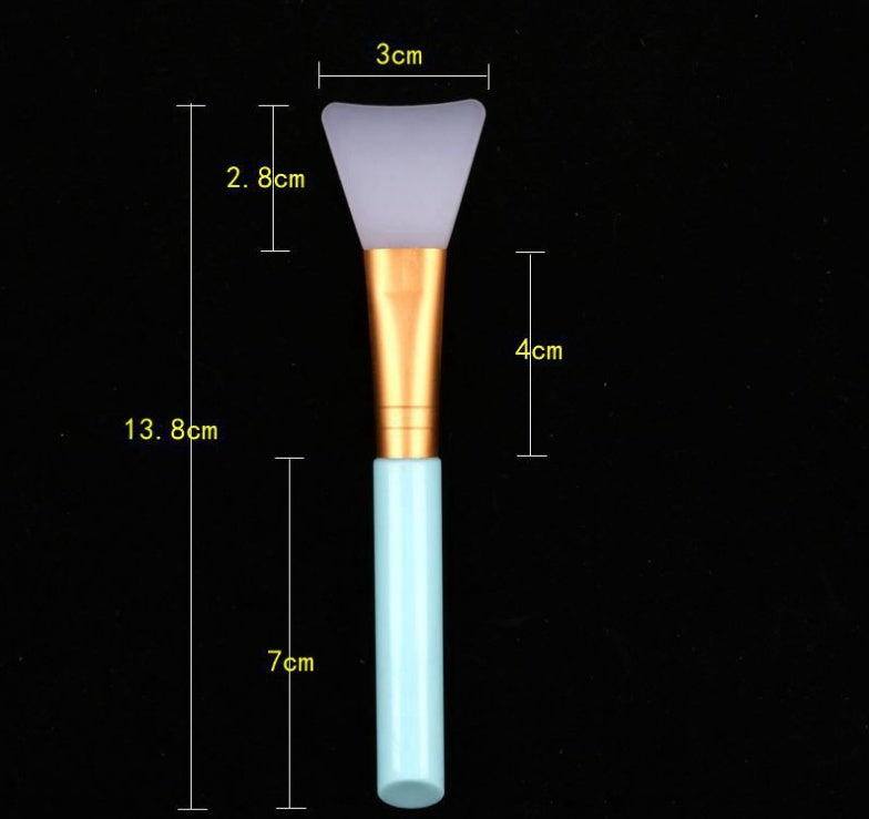 Professional Makeup Mask Brush Wooden Handle Facial Clay Mask Blending Brush Cosmetic Makeup Set Mask Silicone Brush DIY Mask Brush Beauty Tool