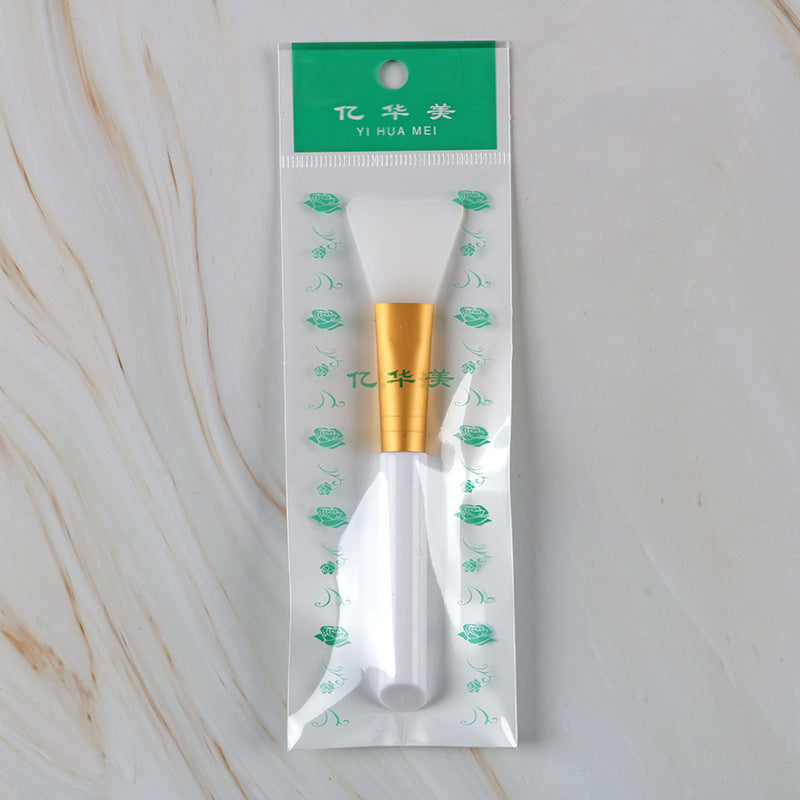 Professional Makeup Mask Brush Wooden Handle Facial Clay Mask Blending Brush Cosmetic Makeup Set Mask Silicone Brush DIY Mask Brush Beauty Tool
