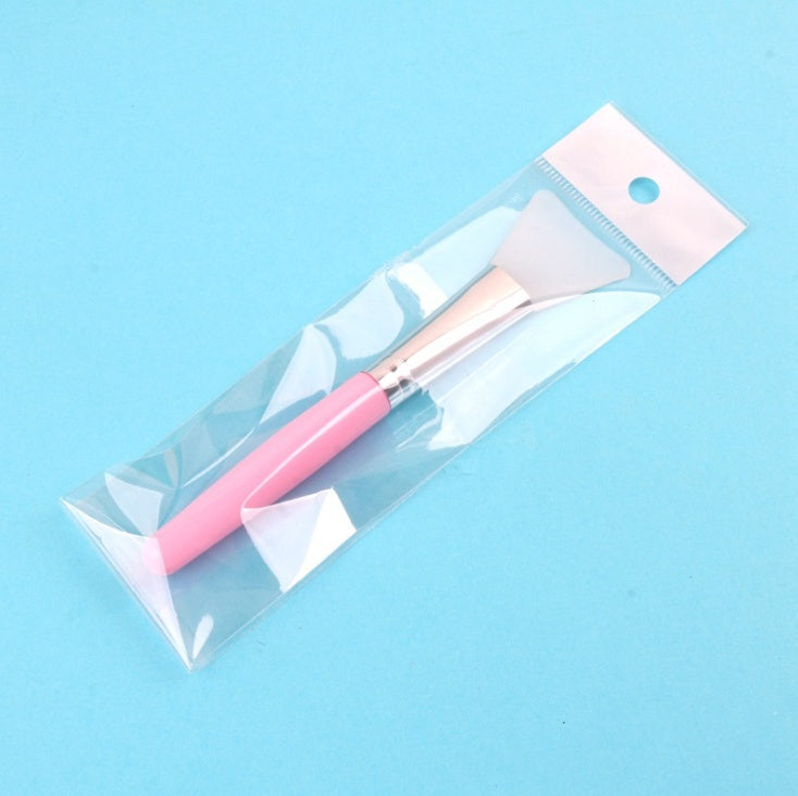 Professional Makeup Mask Brush Wooden Handle Facial Clay Mask Blending Brush Cosmetic Makeup Set Mask Silicone Brush DIY Mask Brush Beauty Tool