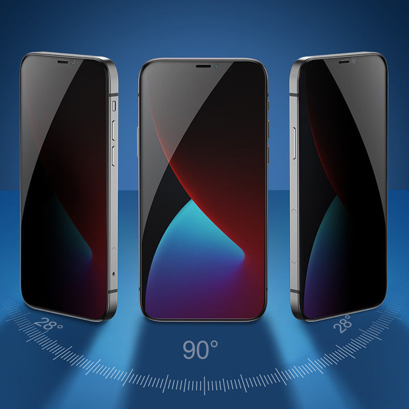 Applicable to Apple iPhone16 anti-peeping film iPhone15promax anti-peeping screen iPhone12 mobile phone film iPhone14 full screen tempered film iPhone13