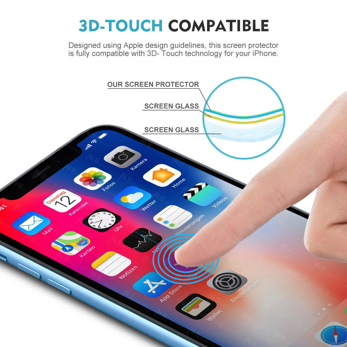 Cross-border hot sale iPhone16Pro max tempered film iPhone15 set tempered film 14Pro high definition 13 eye protection
