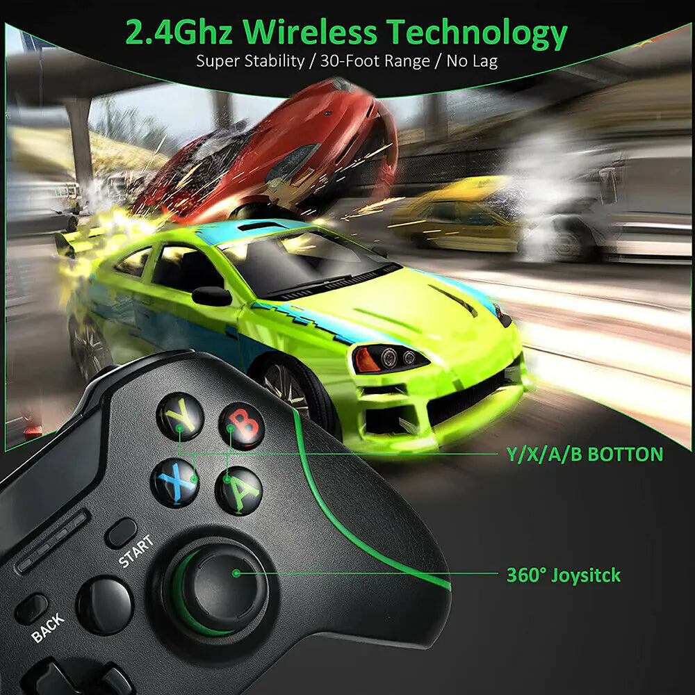 2.4G Wireless Controller for Xbox One/S/X/E & Windows 7/8/10 PC