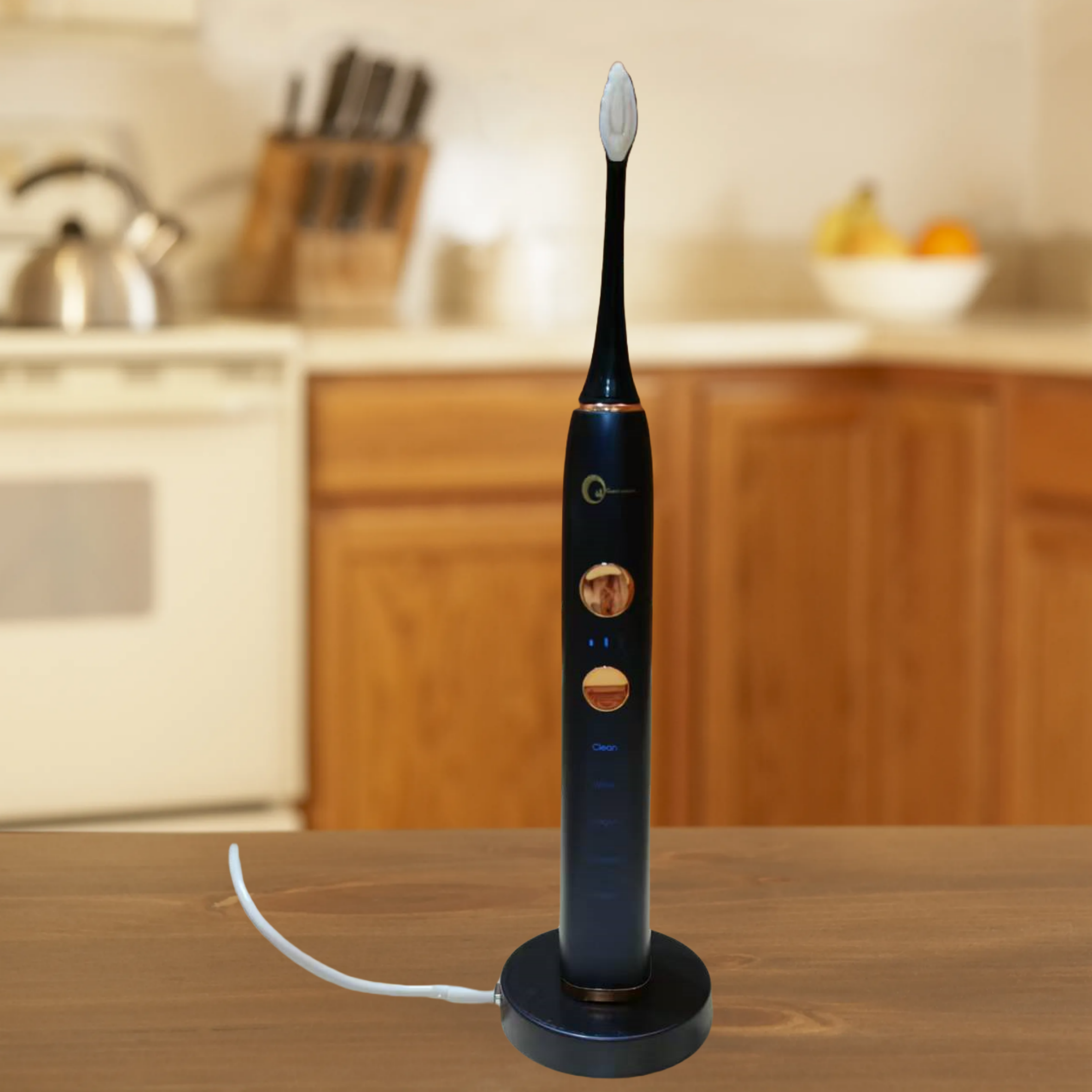 Inductive charging, 5 brush heads, 5 gear modes, soft bristles, smart magnetic levitation sonic electric toothbrush. Suitable for adult men and women electric toothbrushes,
