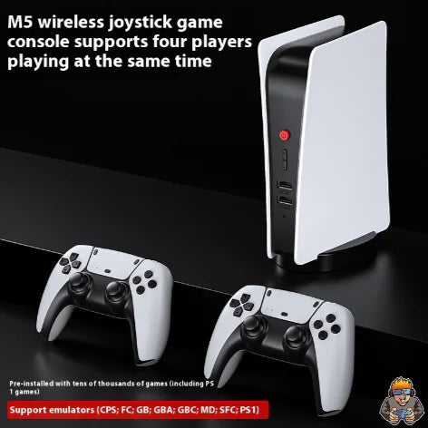 M5 Retro Handheld Video Game Console - Ergonomic Large Controller for All Ages & 2-Player Co-Op