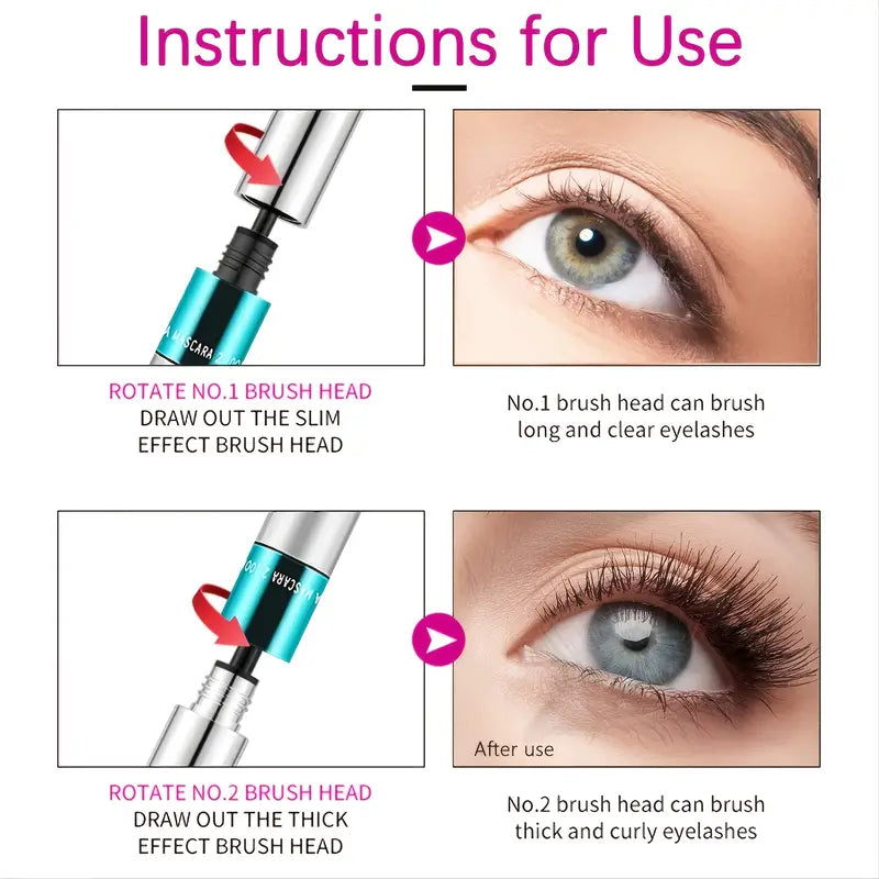 4D Silk Fiber Mascara Volumizing Lengthening Waterproof