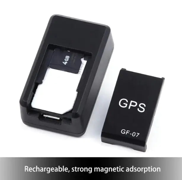GF07 Magnetic Mini GPS Tracker - Real-Time Vehicle/Motorcycle Asset Tracking with TF Card Storage | Compact GSM GPS Security Device