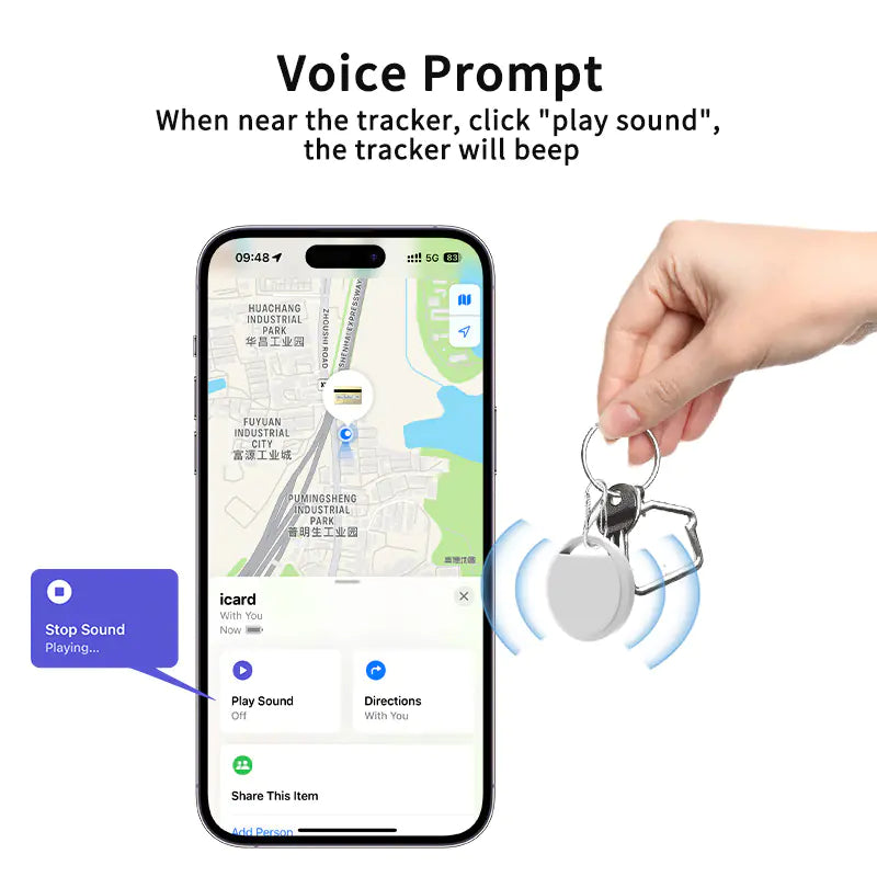 Smart Bluetooth Pet Tracker with Anti-Loss Alarm & Real-Time GPS Tracking for Dogs & Cats