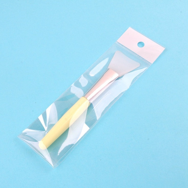 Professional Makeup Mask Brush Wooden Handle Facial Clay Mask Blending Brush Cosmetic Makeup Set Mask Silicone Brush DIY Mask Brush Beauty Tool