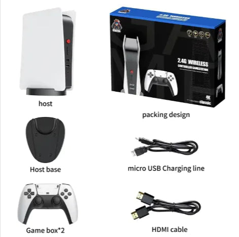 M5 Retro Handheld Video Game Console - Ergonomic Large Controller for All Ages & 2-Player Co-Op