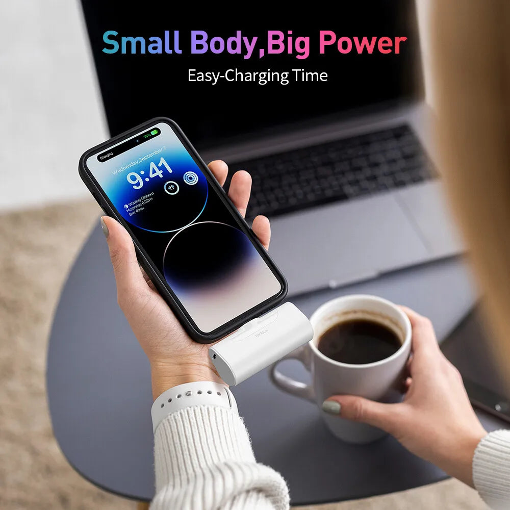 USA Warehouse Best Seller 2025 Unique Mini Power Bank Fast Charging Lipstick Size Phone Portable Charger for iPhone Design Box