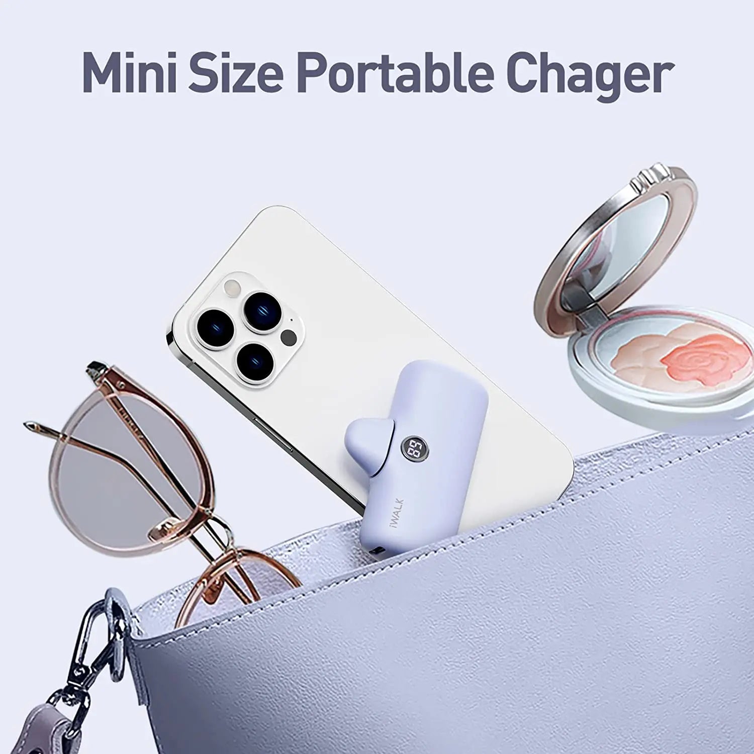 2025 Hot Selling 4800mAh Portable Charger Mini Power Bank PD Fast Charging Battery Pack With Built-in Plug Local US Stock Cheap