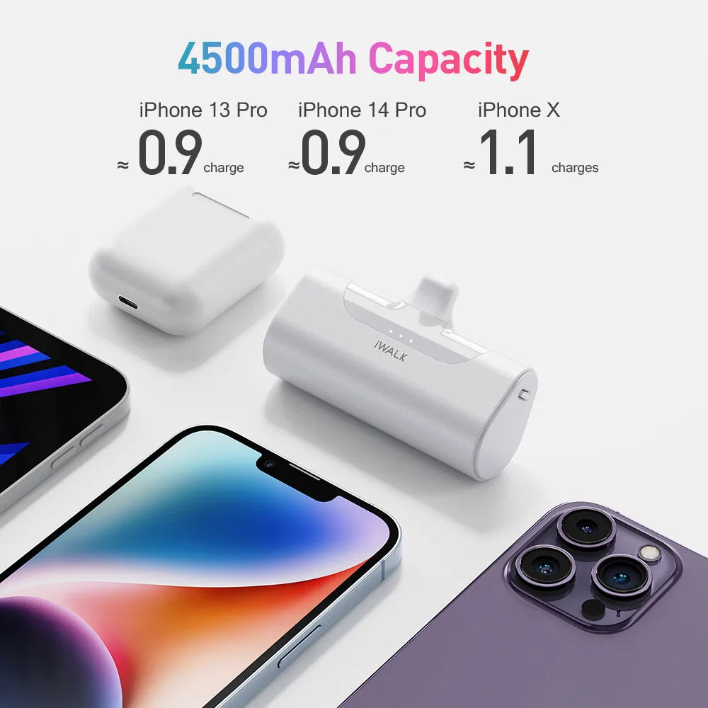 USA Warehouse Best Seller 2025 Unique Mini Power Bank Fast Charging Lipstick Size Phone Portable Charger for iPhone Design Box