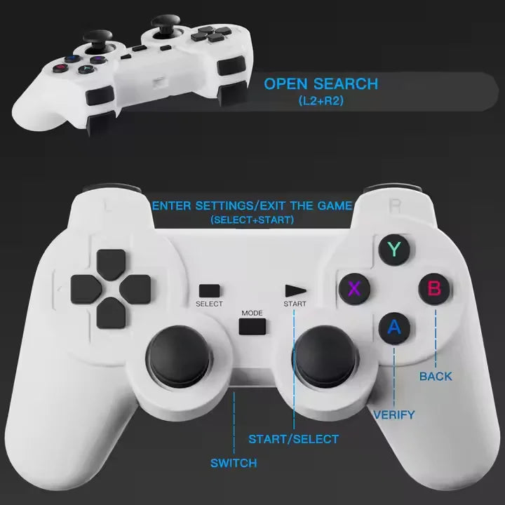 P30 MAX Game Projector Classic Video Game Console Retro 3D Games Potable Projector 720P HD Output Home Projector for Party