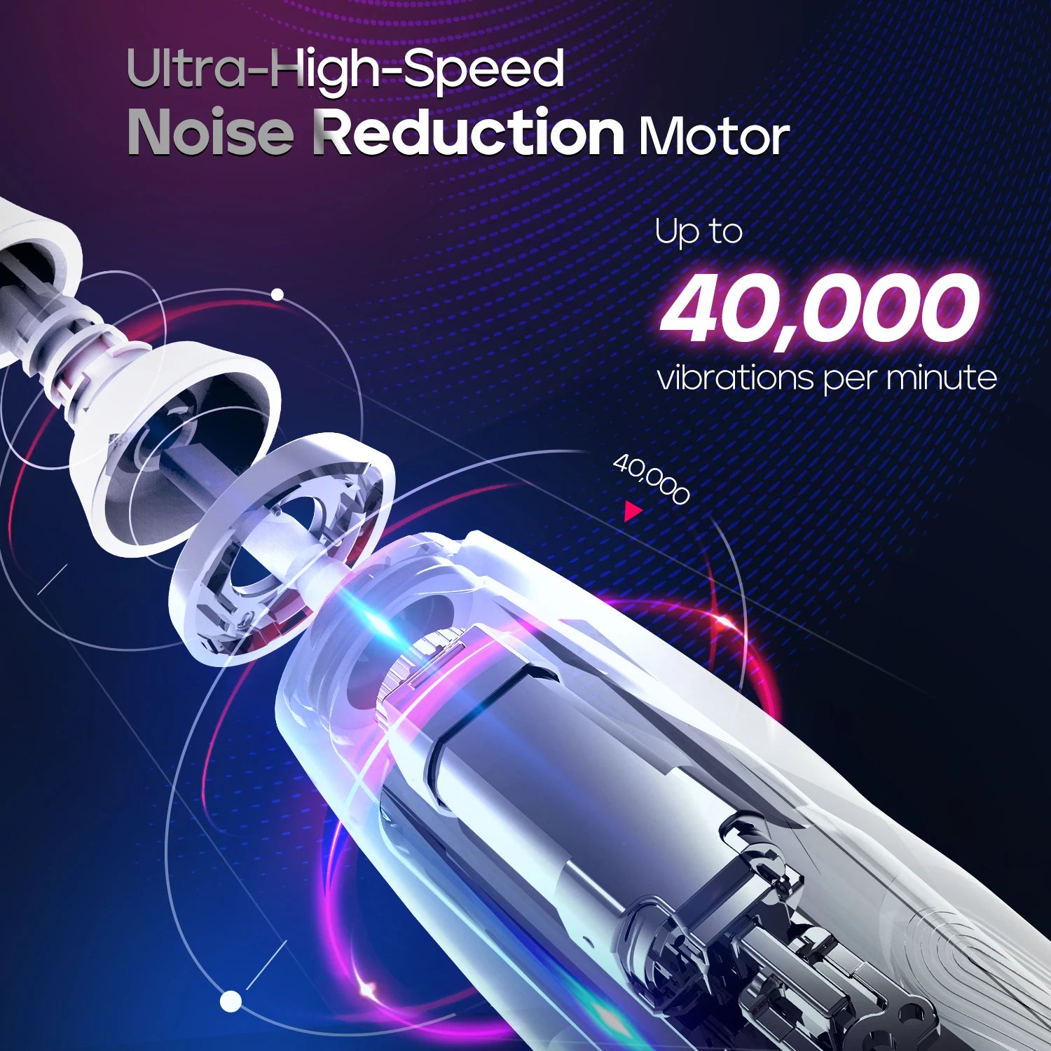 SEAGO SG2752 Rechargeable Sonic Electric Toothbrush Seamless Button Adult Dental Care 5 Modes Pressure Sensor Deep Clean