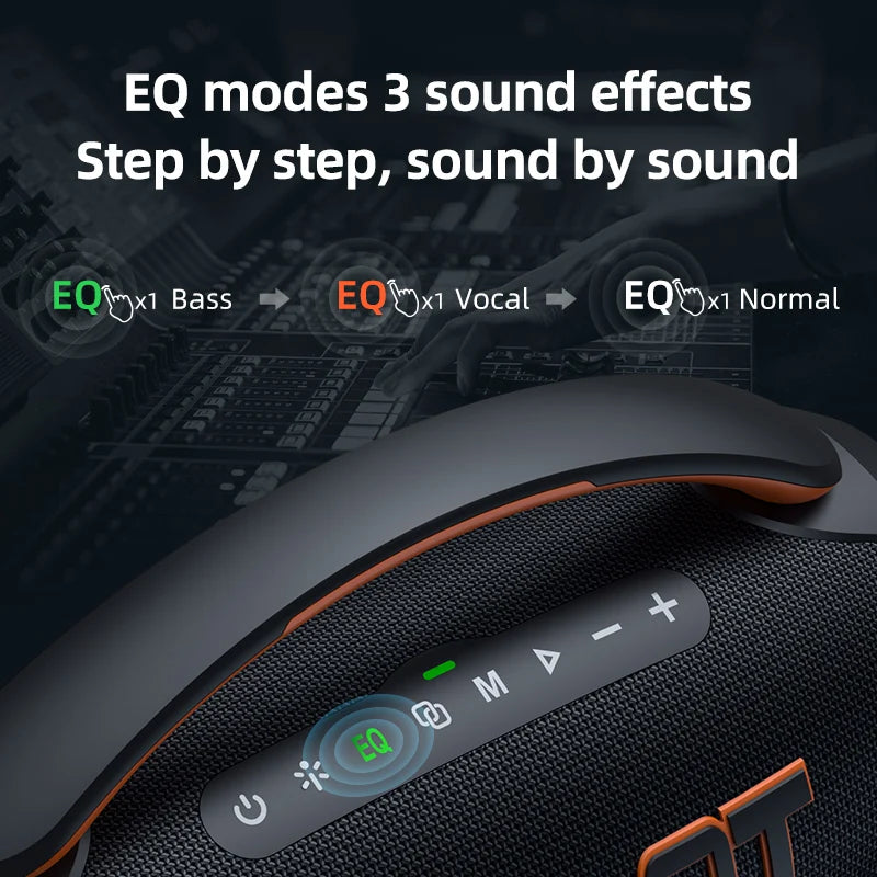 ZEALOT P12 60W Portable Speaker IPX6 Waterproof Outdoor Speaker with Handle Stereo Loud Sound Deep Bass