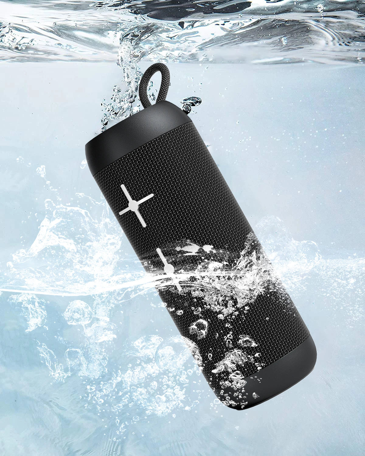 Hot Selling EBS-606 14W Powerful Bass for Bluetooth Speaker Fabric Mesh Handle Wireless Charging Function for Computer Sound Box