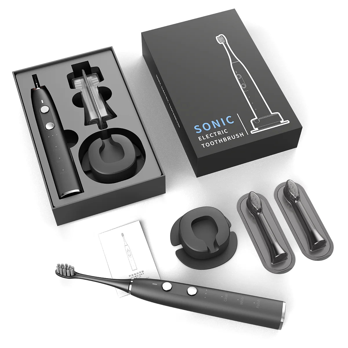 OEM Factory Price Portable Travel Toothbrush Oral Dental Clean Rechargeable Sonic Electric Toothbrush for Adults