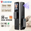 Finger Print Smart Door Lock Front Door Locks Set Aluminum Door Handle Smart Locks Face Id with Tuya App