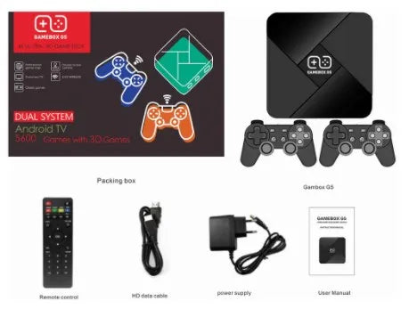 HD Retro Video Game Console Game Box G5 Wifi 4K Support TV 64GB 30000+ Gaming Classic Game Console