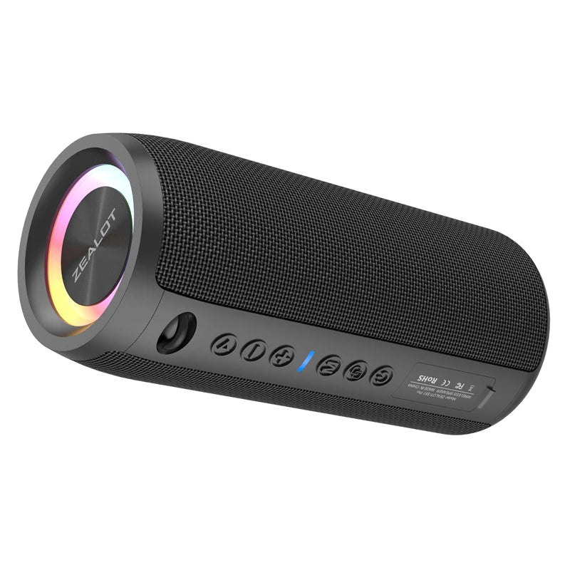 ZEALOT Factory S51pro 40W Portable Wireless Speakers With IPX6 Waterproof Wireless Stereo with RGB Light