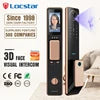 Finger Print Smart Door Lock Front Door Locks Set Aluminum Door Handle Smart Locks Face Id with Tuya App