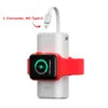 2025 Trending iPhone Iwatch Magnetic Wireless Power Bank 9000mah High Capacity Small Size Portable Charger with Bulit-in Cable