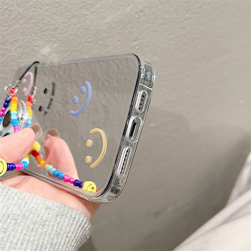 Epoxy resin Epoxy shell iPhone16Pro for 14 bracelets iPhone15Pro iPhone case protective case iPhone12 three-in-one mirror