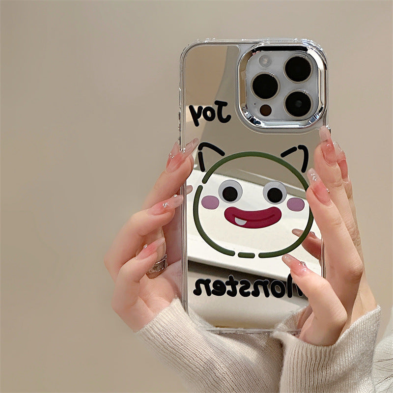 Magnetic soft protective case iPhone14 mobile phone case iPhone16Pro three-in-one mirror case iPhone15Promax is suitable for iPhone12/iPhone13 delivery.