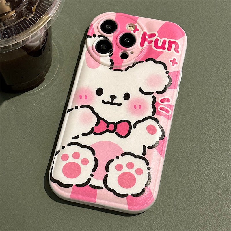 The new iphone14 mobile phone case iphone1415promax air cushion silicone iphone12/11 is suitable for iphone13Pro delivery.