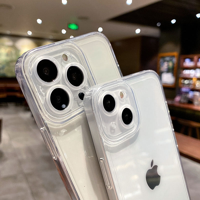16E protective case is suitable for Apple 15PRO angel eye transparent 11 fine hole X all-inclusive iPhone13 mobile phone case 16.