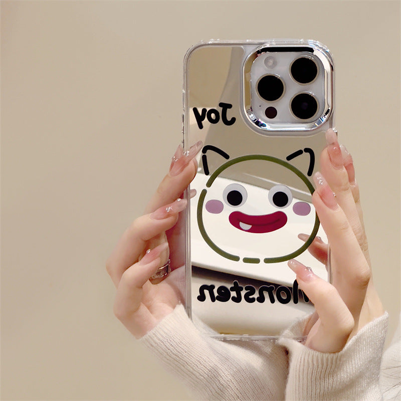 Magnetic soft protective case iPhone14 mobile phone case iPhone16Pro three-in-one mirror case iPhone15Promax is suitable for iPhone12/iPhone13 delivery.