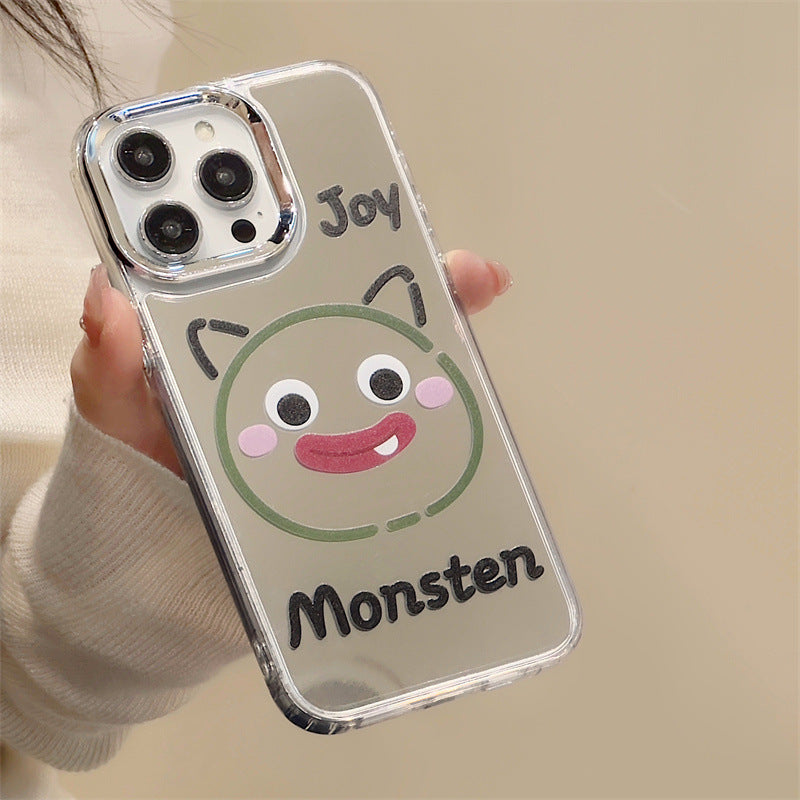 Magnetic soft protective case iPhone14 mobile phone case iPhone16Pro three-in-one mirror case iPhone15Promax is suitable for iPhone12/iPhone13 delivery.