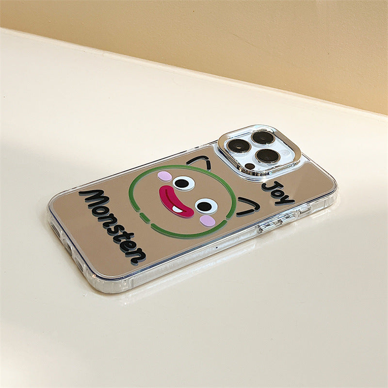 Magnetic soft protective case iPhone14 mobile phone case iPhone16Pro three-in-one mirror case iPhone15Promax is suitable for iPhone12/iPhone13 delivery.