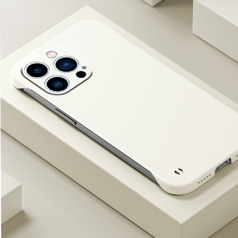 Applicable to iphone16 ultra-thin heat dissipation borderless Apple 15 mobile phone case anti-drop light bare metal mobile phone case in summer