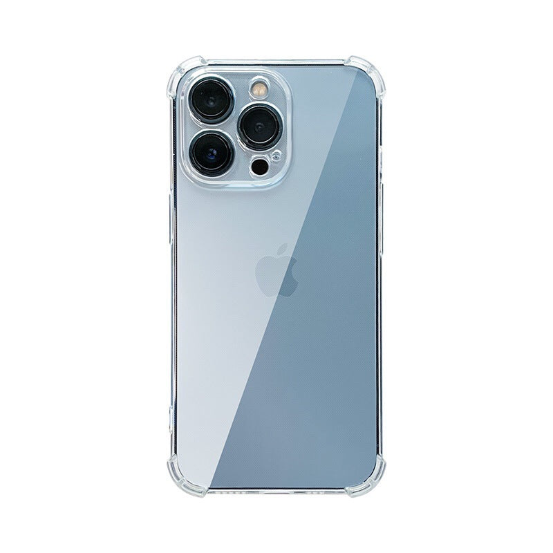 Applicable to iphone16 protective case transparent all-inclusive soft case iphone15promax simple anti-drop iphone14 apple iphone11 mobile phone case