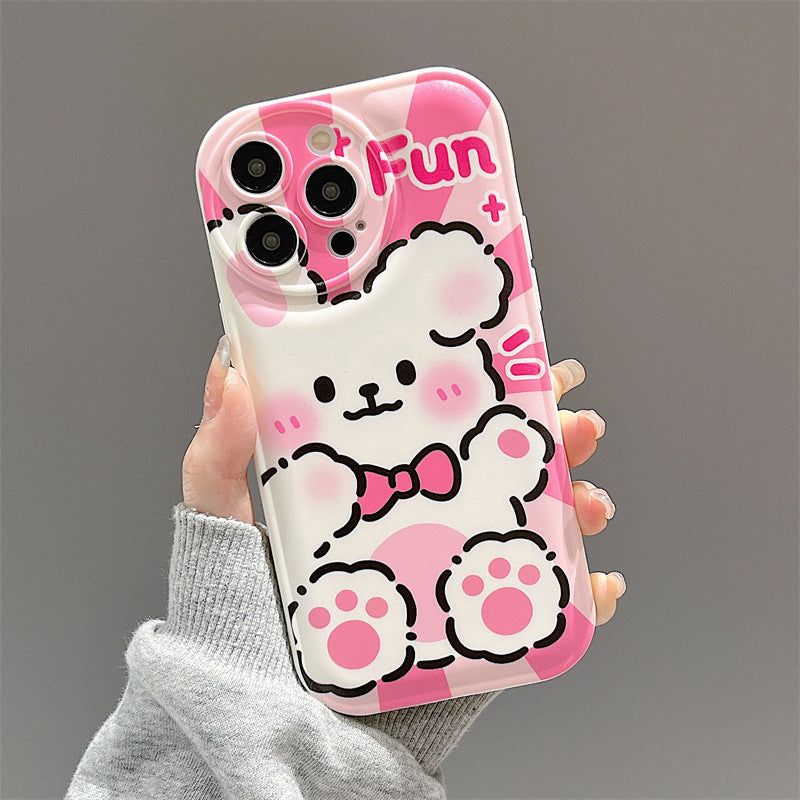 The new iphone14 mobile phone case iphone1415promax air cushion silicone iphone12/11 is suitable for iphone13Pro delivery.