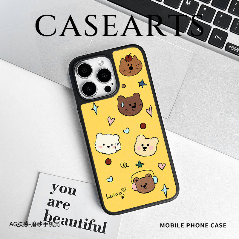 High-end new iPhone16 mobile phone case 15 magnetic AG matte carbon fiber pattern iPhone14Promax is suitable for iPhone13 cartoon iPhone12 mobile phone case.
