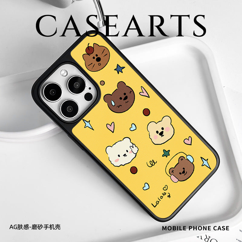 High-end new iPhone16 mobile phone case 15 magnetic AG matte carbon fiber pattern iPhone14Promax is suitable for iPhone13 cartoon iPhone12 mobile phone case.