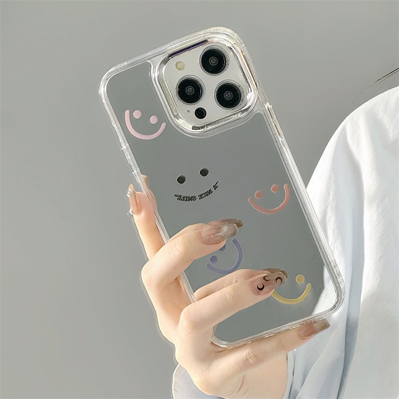 Epoxy resin Epoxy shell iPhone16Pro for 14 bracelets iPhone15Pro iPhone case protective case iPhone12 three-in-one mirror