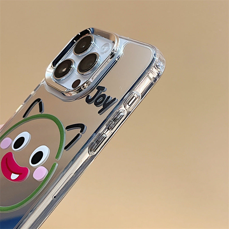 Magnetic soft protective case iPhone14 mobile phone case iPhone16Pro three-in-one mirror case iPhone15Promax is suitable for iPhone12/iPhone13 delivery.