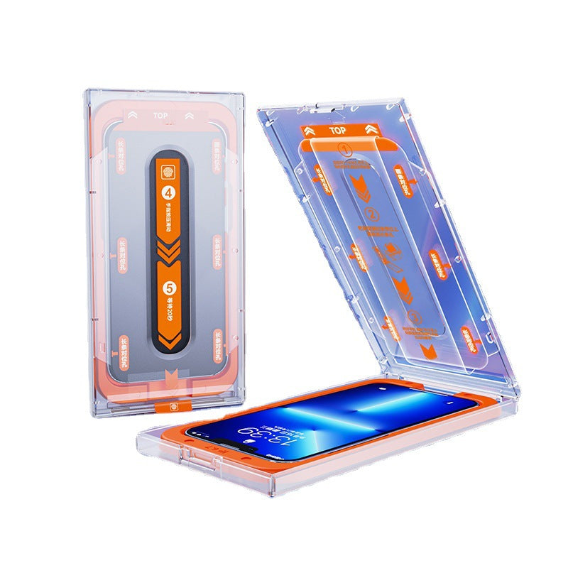 Apple iPhone 16 second film sticking artifact anti-peep mobile phone film 15Promax tempered film dust-free warehouse, ultra-high definition, 9H hardness, anti-scratch, no bubbles, super durable
