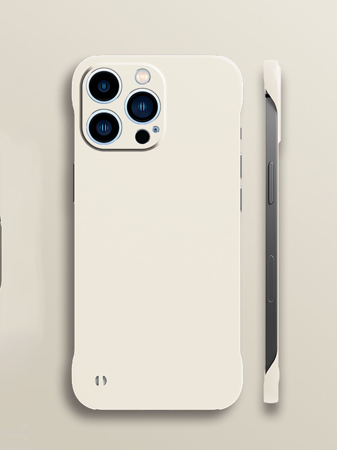 Applicable to iphone16 ultra-thin heat dissipation borderless Apple 15 mobile phone case anti-drop light bare metal mobile phone case in summer