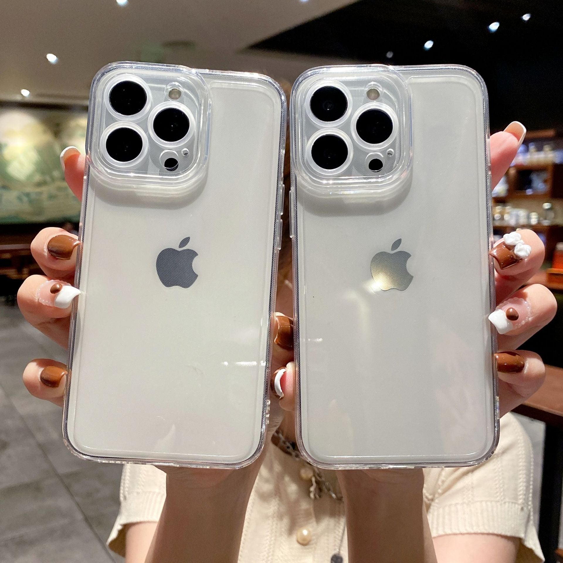 16E protective case is suitable for Apple 15PRO angel eye transparent 11 fine hole X all-inclusive iPhone13 mobile phone case 16.