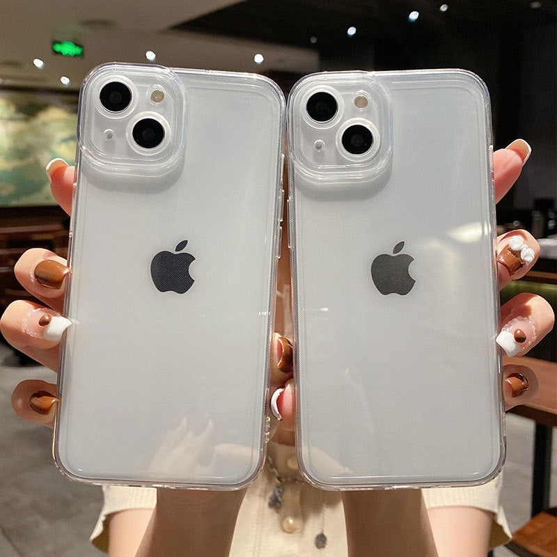 16E protective case is suitable for Apple 15PRO angel eye transparent 11 fine hole X all-inclusive iPhone13 mobile phone case 16.