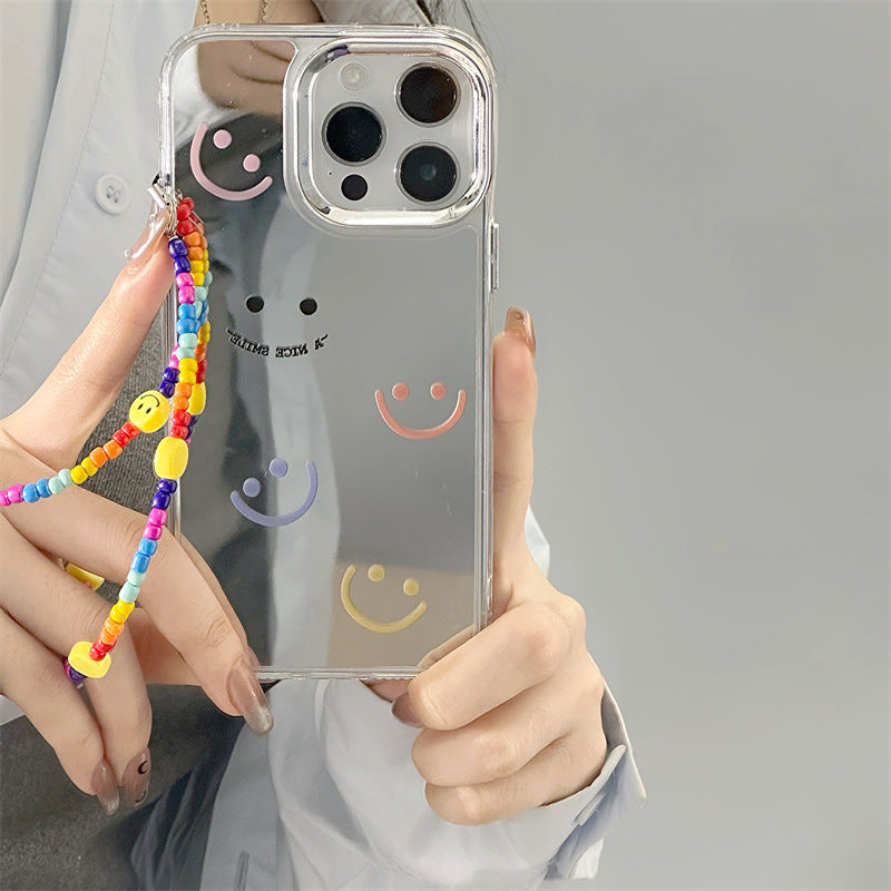 Epoxy resin Epoxy shell iPhone16Pro for 14 bracelets iPhone15Pro iPhone case protective case iPhone12 three-in-one mirror