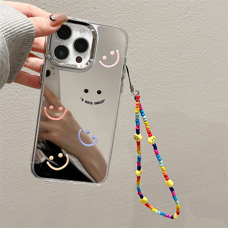 Epoxy resin Epoxy shell iPhone16Pro for 14 bracelets iPhone15Pro iPhone case protective case iPhone12 three-in-one mirror