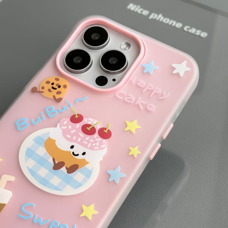 Comfort Apple 16 mobile phone case iPhone14promax skin feeling jelly iPhone15pro for 12 cartoons 11 hand straps