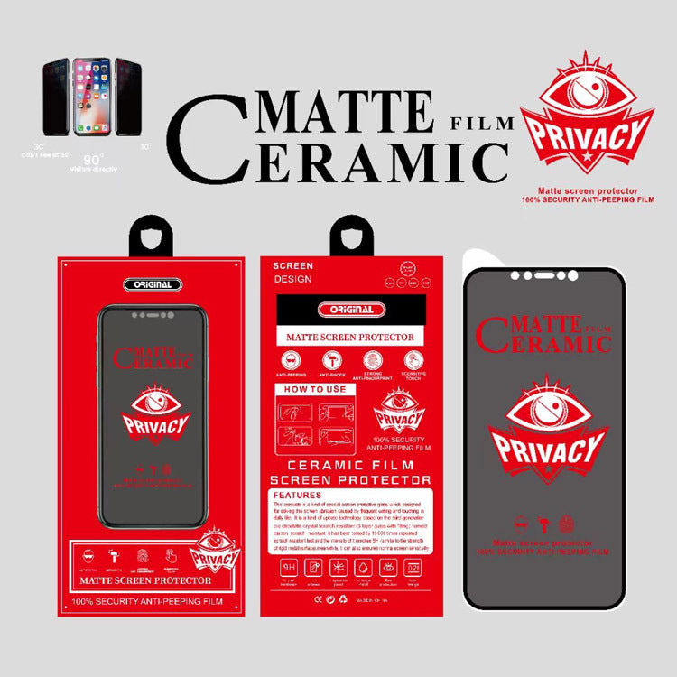 Applicable iPhone16Pro ceramic film iPhone16 anti-peeping mobile phone film iPhone15Pro matte film iPhone14promax explosion-proof film iPhone13