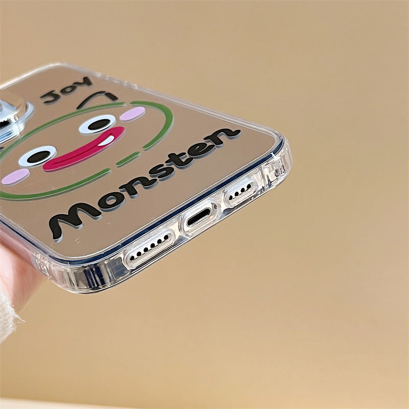 Magnetic soft protective case iPhone14 mobile phone case iPhone16Pro three-in-one mirror case iPhone15Promax is suitable for iPhone12/iPhone13 delivery.